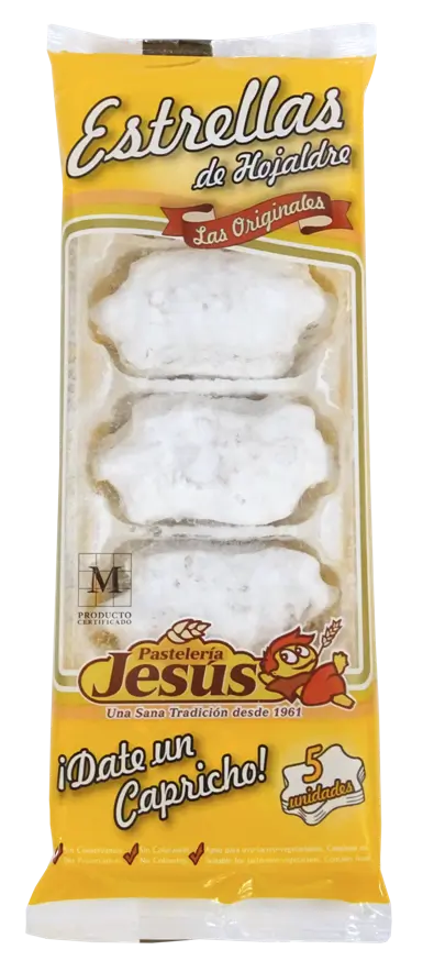 407 ESTRELLAS HOJALDRE BANDEJA 5UND 125GRS C-20UND