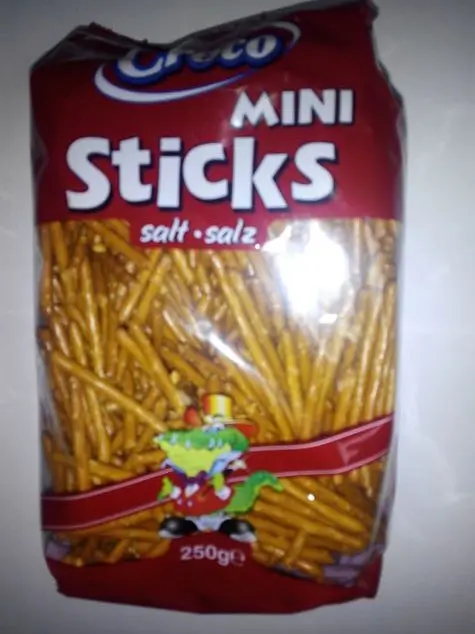 465 CROCO MINI STICKS SALADOS 250G C-12U