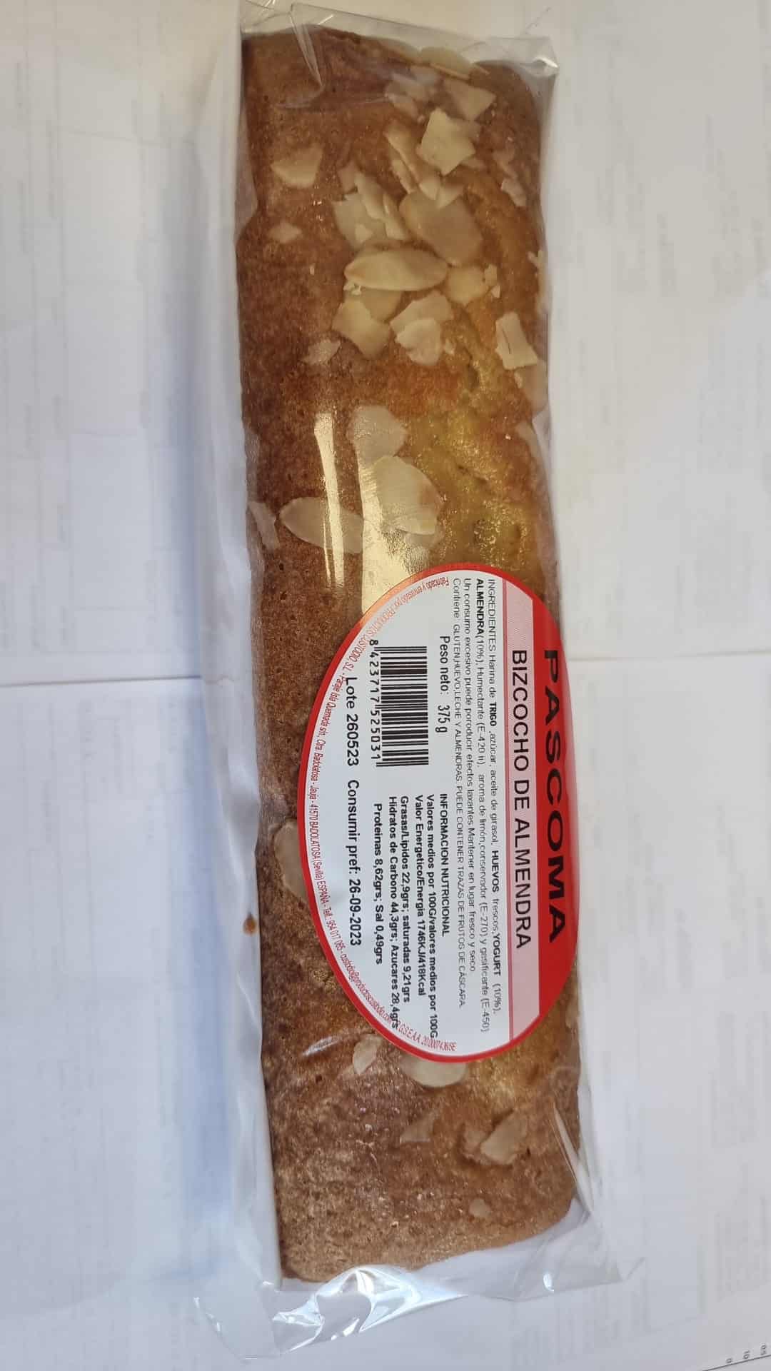 515 BIZCOCHON YOGUR -ALMENDRA 375G C-4UND