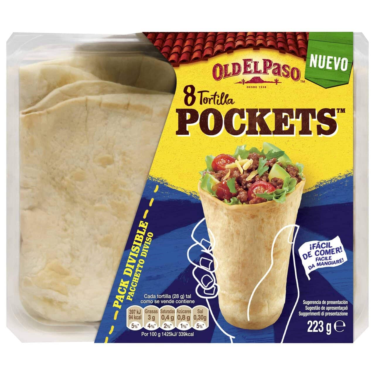 6364 TORTILLA POCKETS 223GRS C-4UND